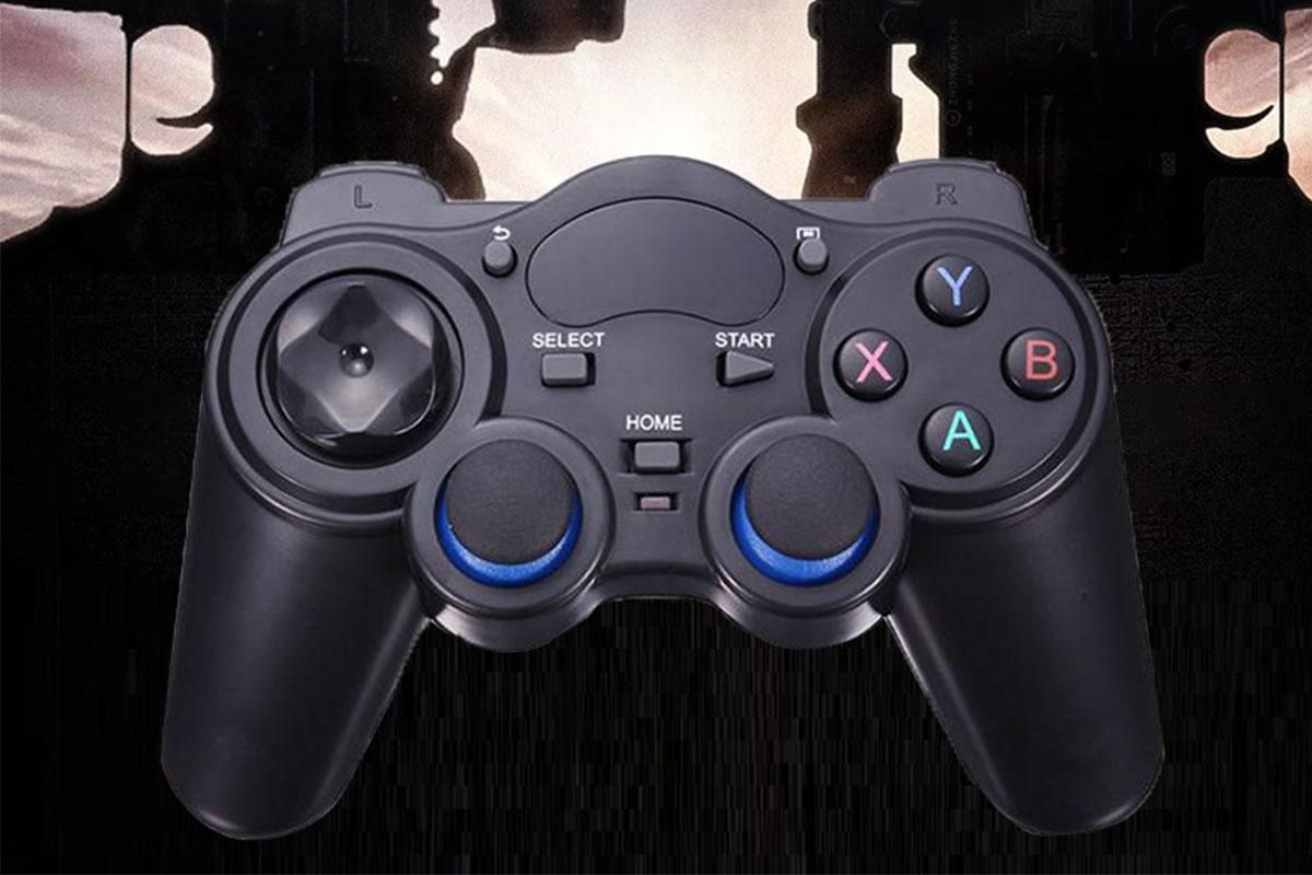 Wireless Gaming Controller for Android TV Box PC 2.4GHz Gamepad Joystick - Black