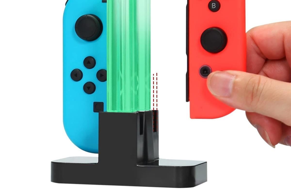 Joy-Con 4-Controller Charging Stand Dock Charger for Nintendo Switch Console