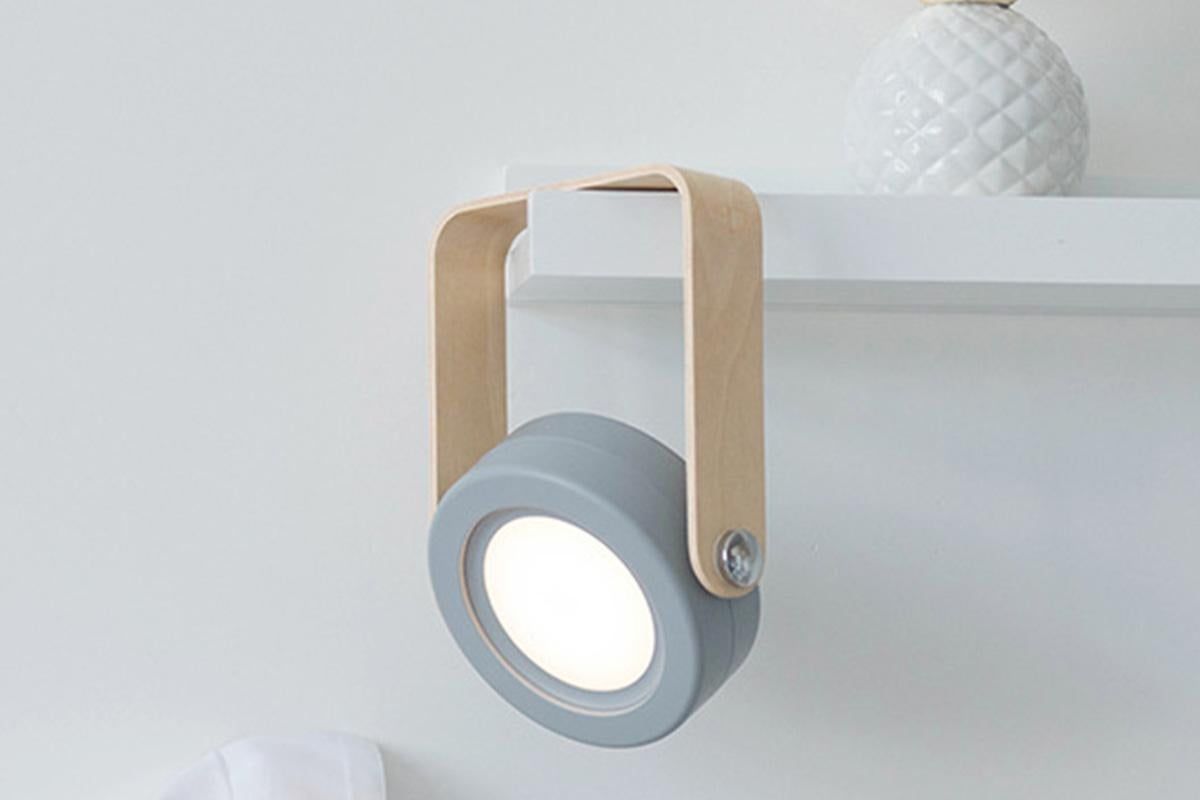 LED Desk Lamp for Office Home Wireless Reading Lamp Dimmable Foldable LED Night Light Portable Camping Flashlight Table Lamp -Grey