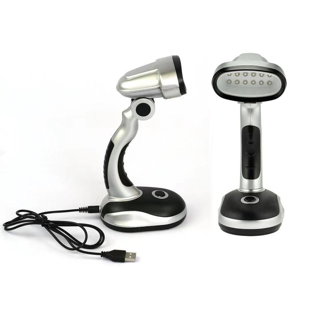 12 Bulb LED Portable Desk Lamp Computer Bedside Table Camping Light