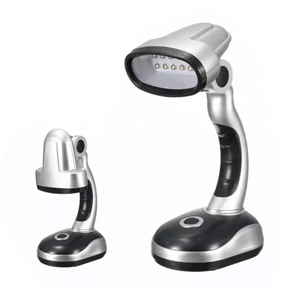 12 Bulb LED Portable Desk Lamp Computer Bedside Table Camping Light
