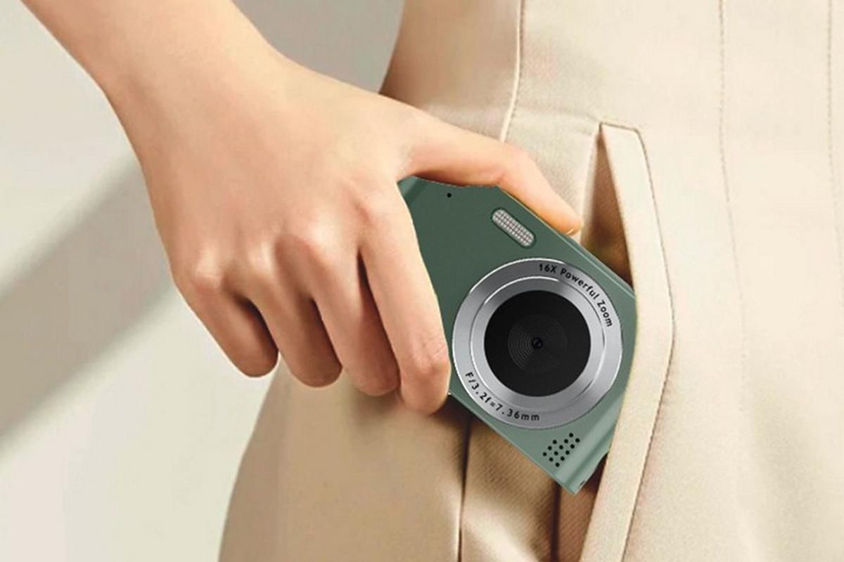 4K HD Digital Camera for Photography and Video Vlogging Camera Camera with 32G Memory Card 16X Digital Zoom -Green
