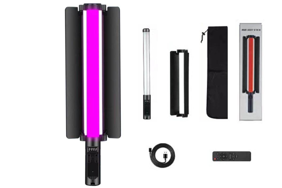 RGB Handheld LED Light Stick Dimmable Photography Lighting Wand