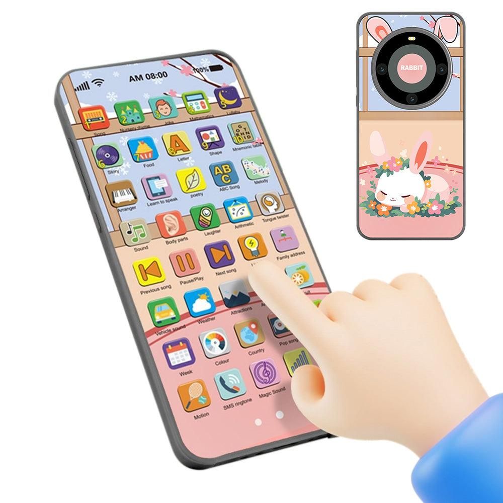 Learning Phone Toy with Over 10000 Educational Contents Touch Screen Early Education Gift - Rabbit