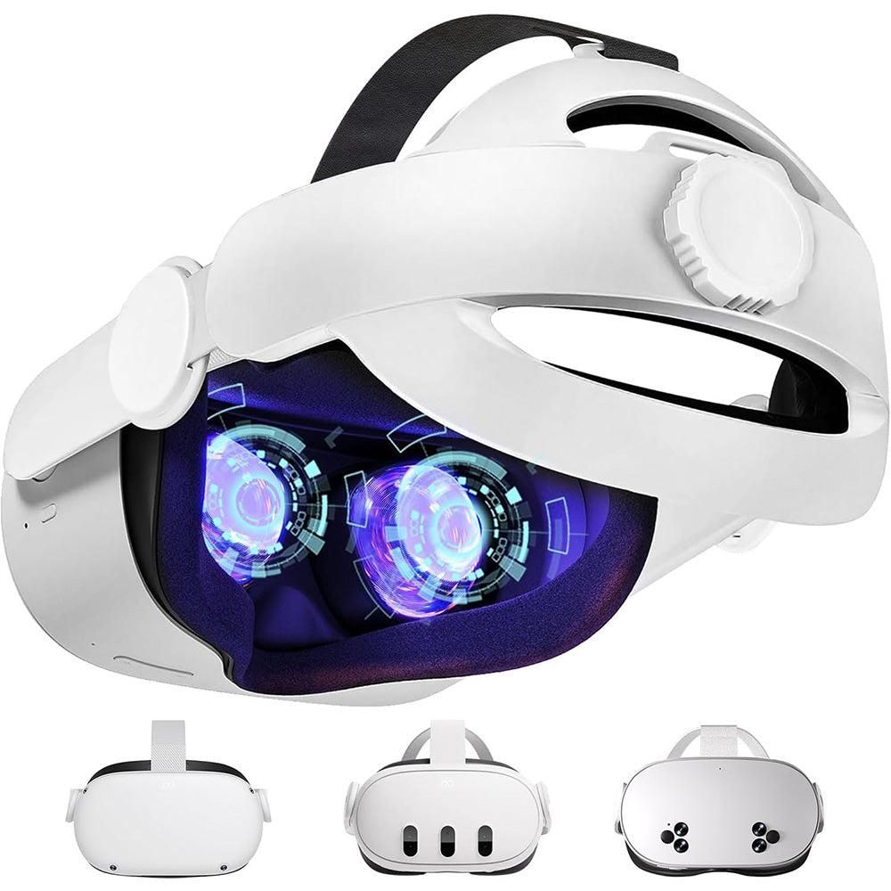Elite Strap for Meta Quest 3 2 3s Adjustable VR Head Strap with Balance Design Comfort Headband