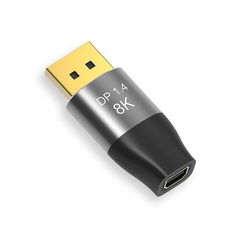 DP1.4 8K DP Male to Mini DP Female Two-Way Mutual Conversion HD Conversion Adapter