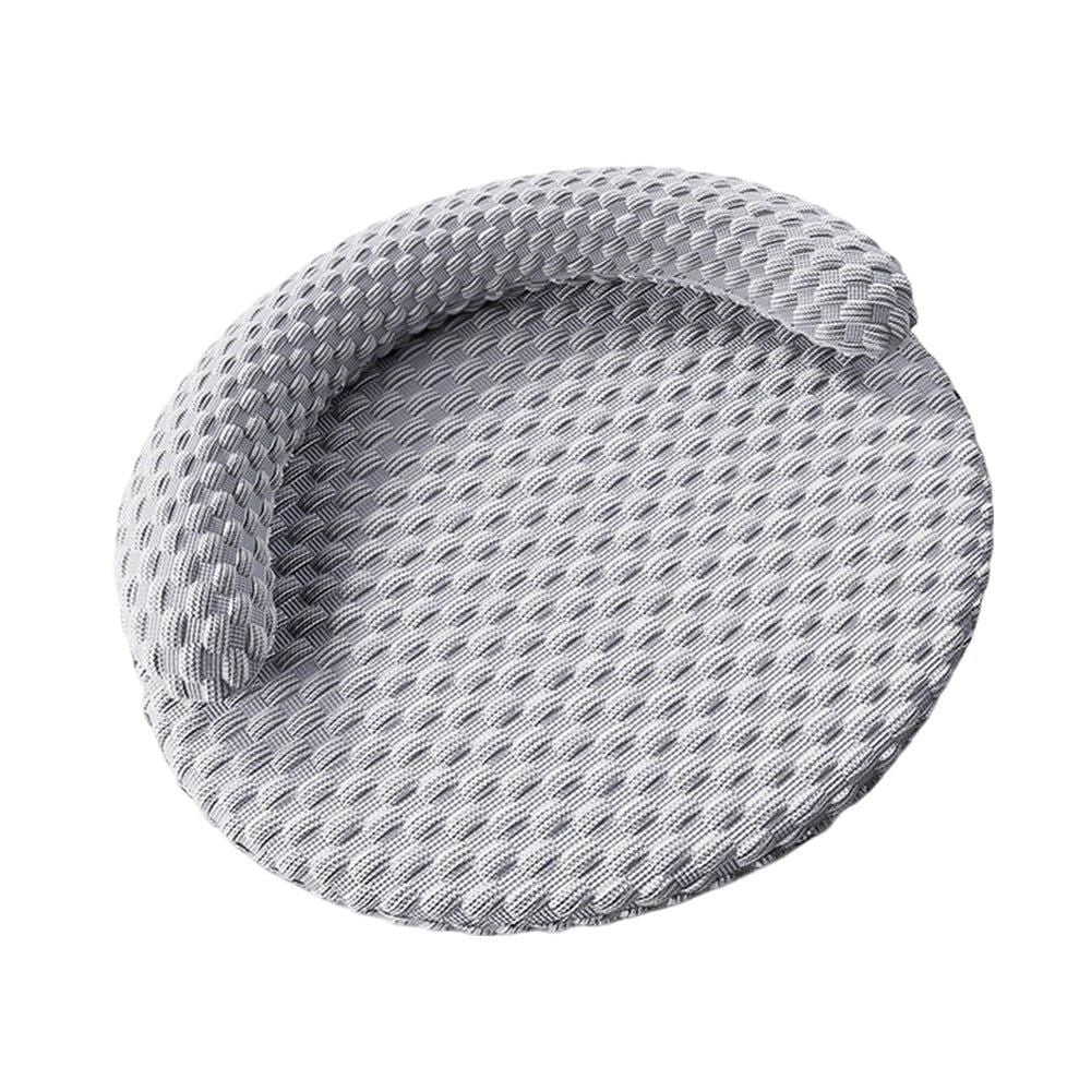 Washable Cooling Pet Bed with Removable Cover for Dogs & Cats - Dark Gray - S