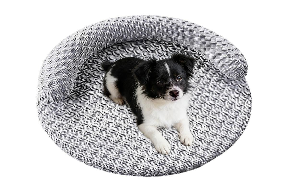 Washable Cooling Pet Bed with Removable Cover for Dogs & Cats - Dark Gray - XL