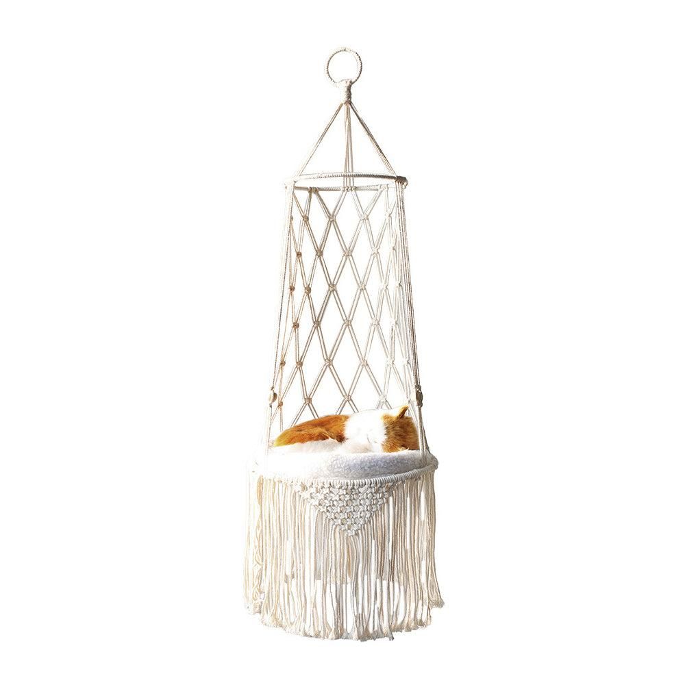 Pet Hammock Hanging Cat Bed Aerial Kitten Bed Sunny Window Seat Nest - S