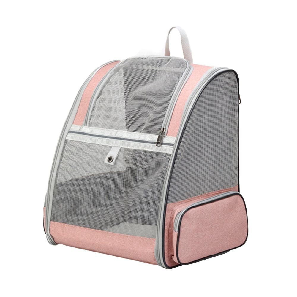 Travel Pet Cat Carrier Backpack Portable Breathable Outdoor Grey