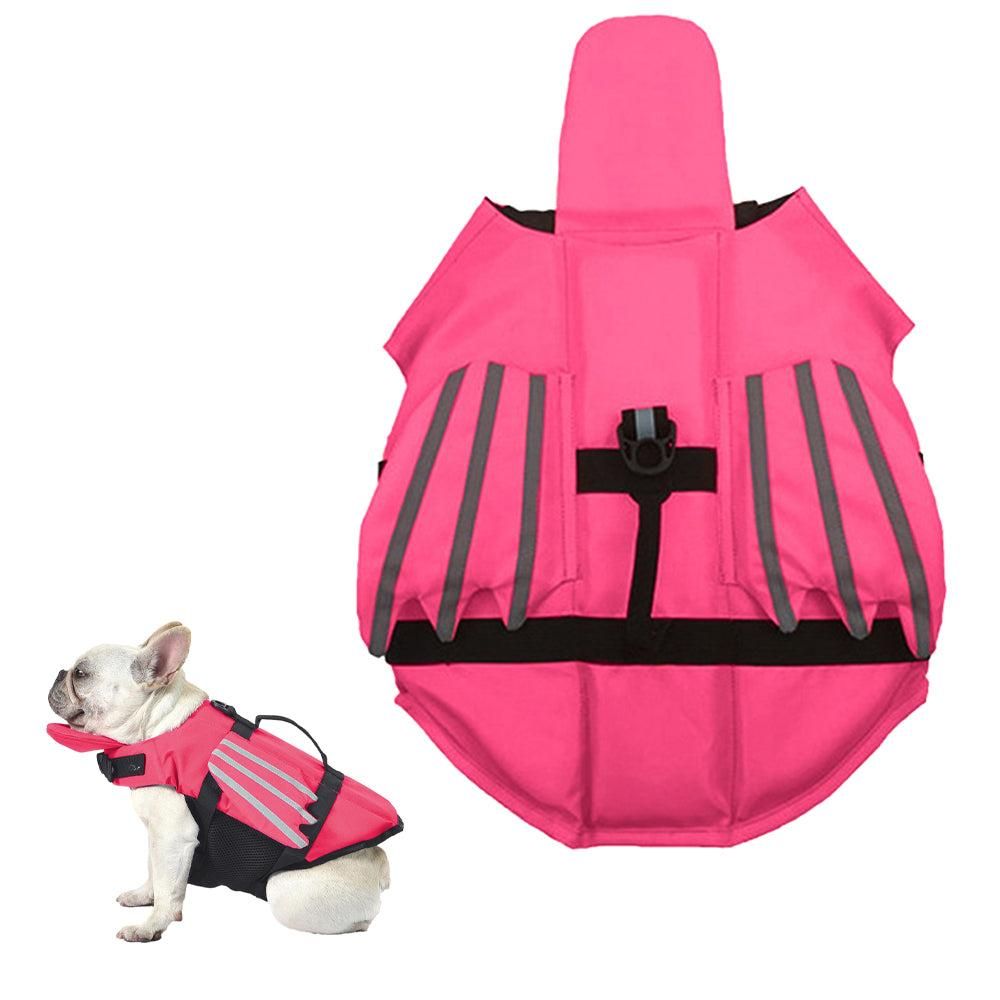 Dog Life Jacket Wings Pet Life Vest Adjustable Dog Flotation Swim Vest Blue - XL