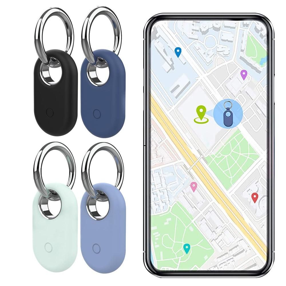4Pcs Compatible with Samsung Galaxy SmartTag2 Silicone Case All-Round Protection Smarttag2 Holder with Keychain Style 1