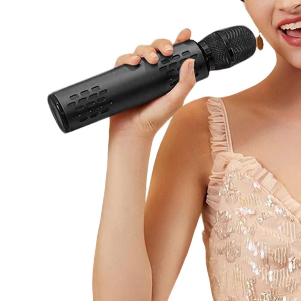 Multifunctional Wireless Bluetooth Karaoke Microphone Black