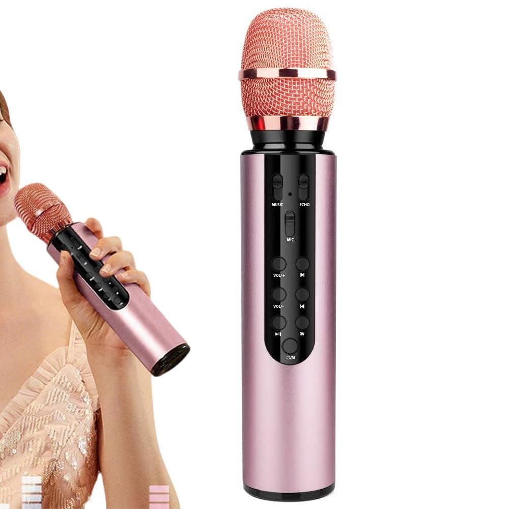Multifunctional Wireless Bluetooth Karaoke Microphone Black