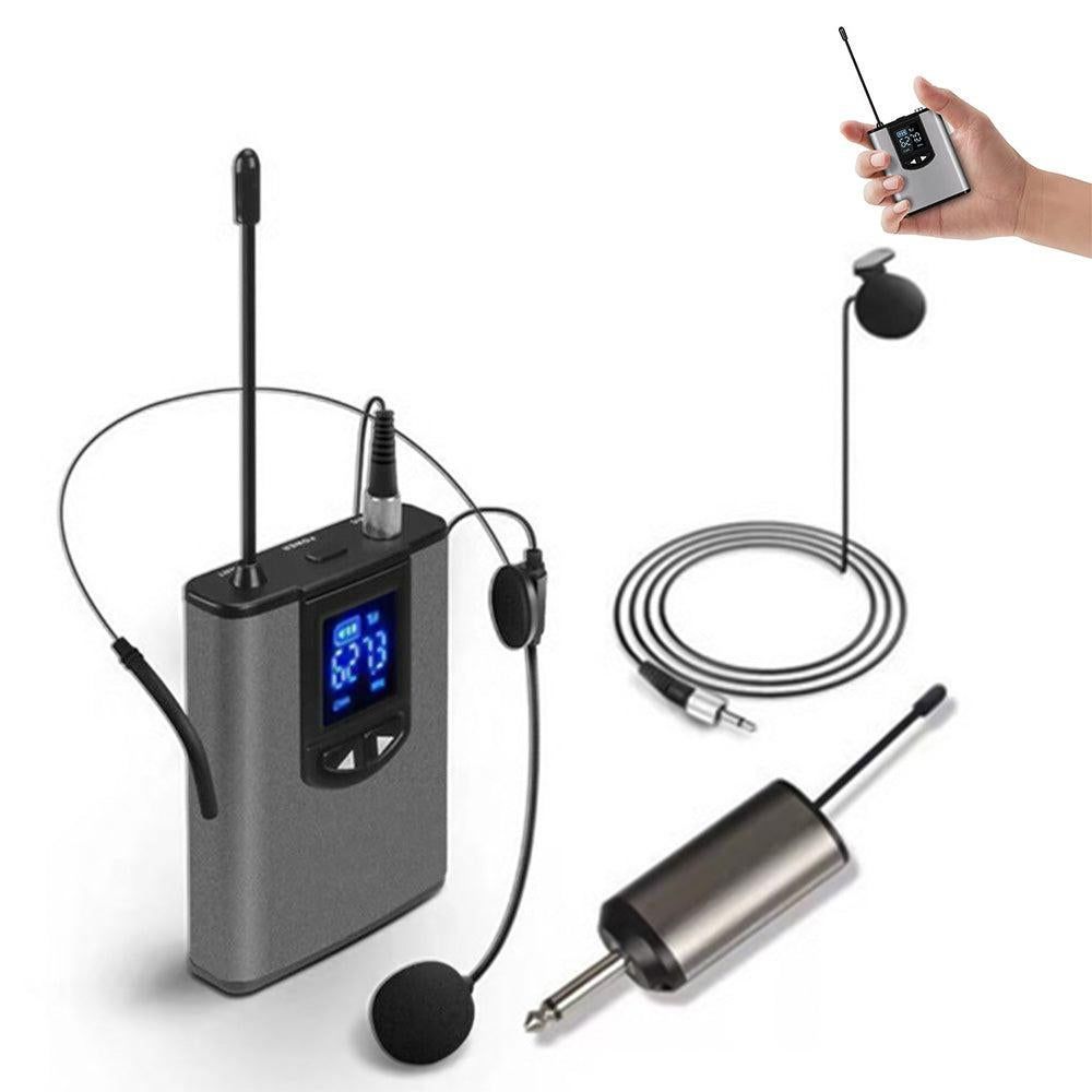 UHF Wireless Headset Microphone with Receiver Lavalier Microphone Set Style 2