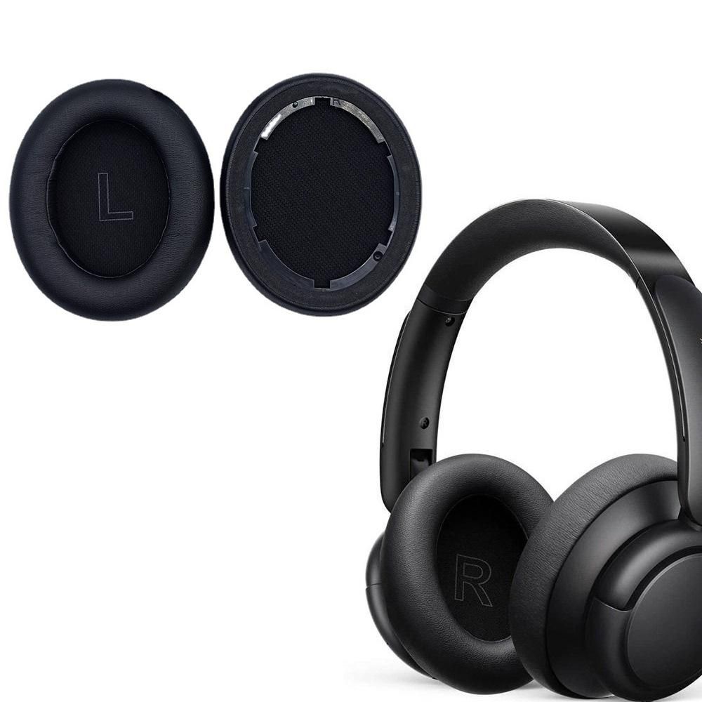 Replacement Ear Pads for Anker Soundcore Life Q30 Q35 Headphone Ear Cushions Earbuds Cover Black