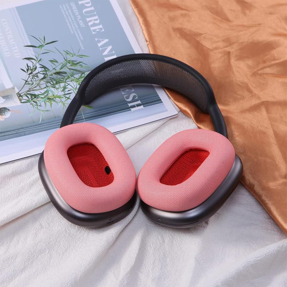 Pair of Replacement Ear Pads for AirPods Max Headphone Ear Cushions Red
