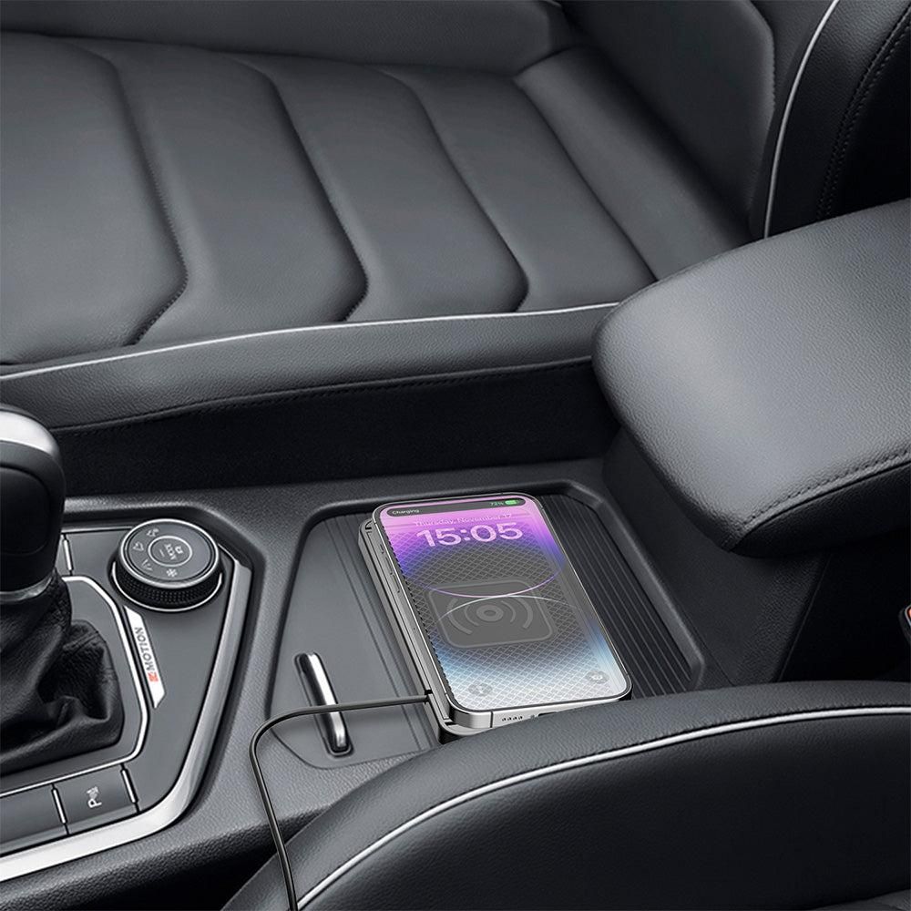 Universal Car Wireless Fast Charger Mat Non-Slip Charging Pad for Devices with Wireless Charging Function USB Style