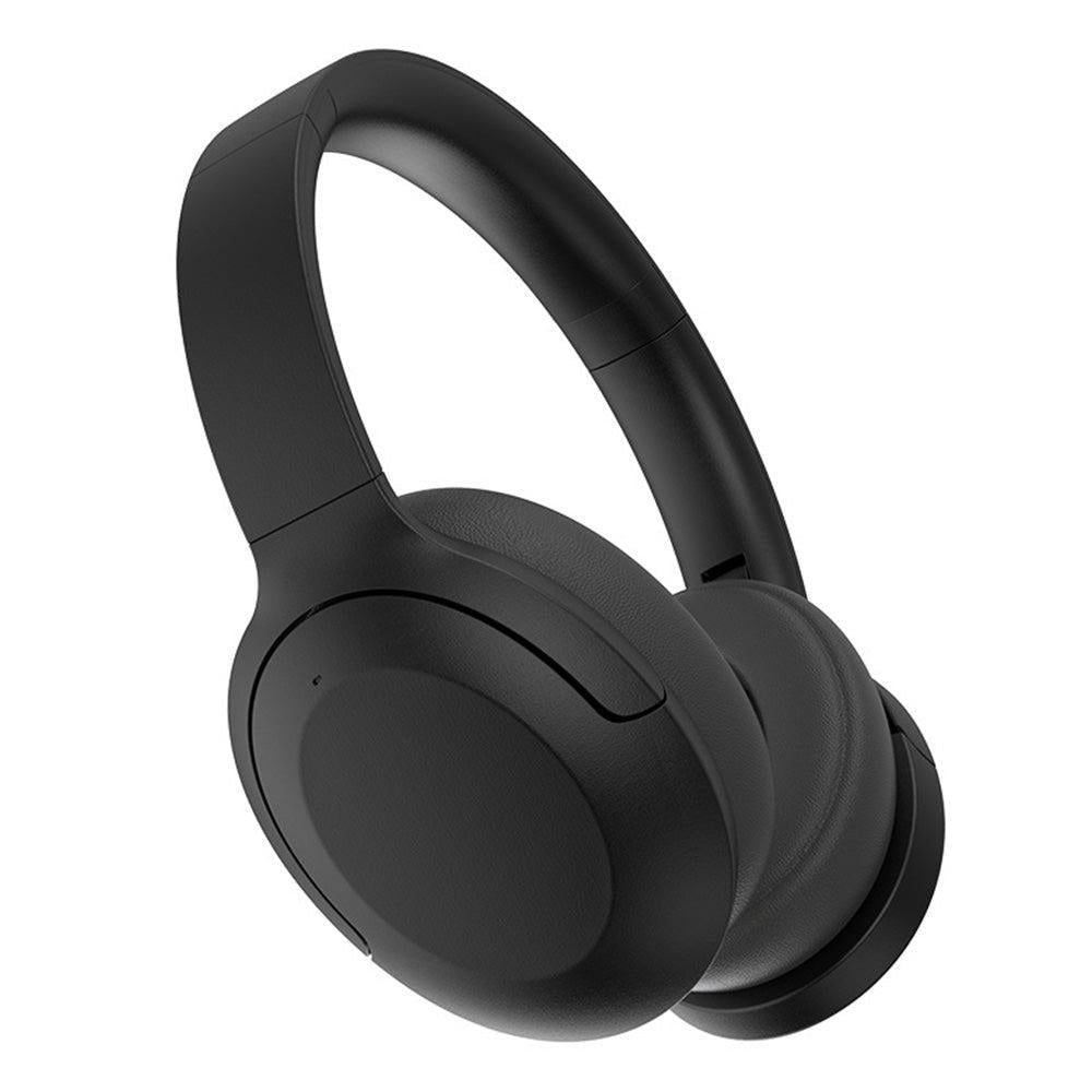 Active Noise Canceling Bluetooth Headphones Over-Ear Wireless Headset Black