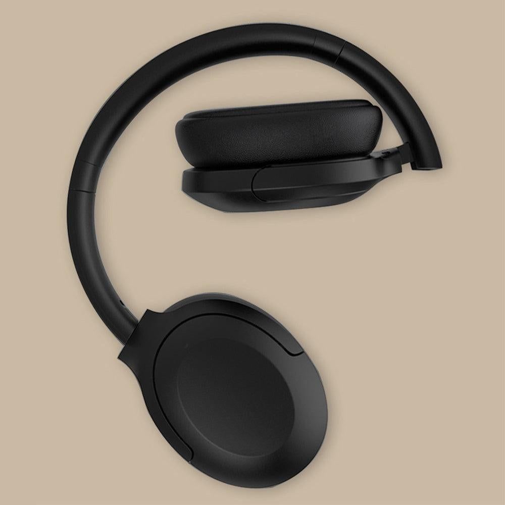 Active Noise Canceling Bluetooth Headphones Over-Ear Wireless Headset Black