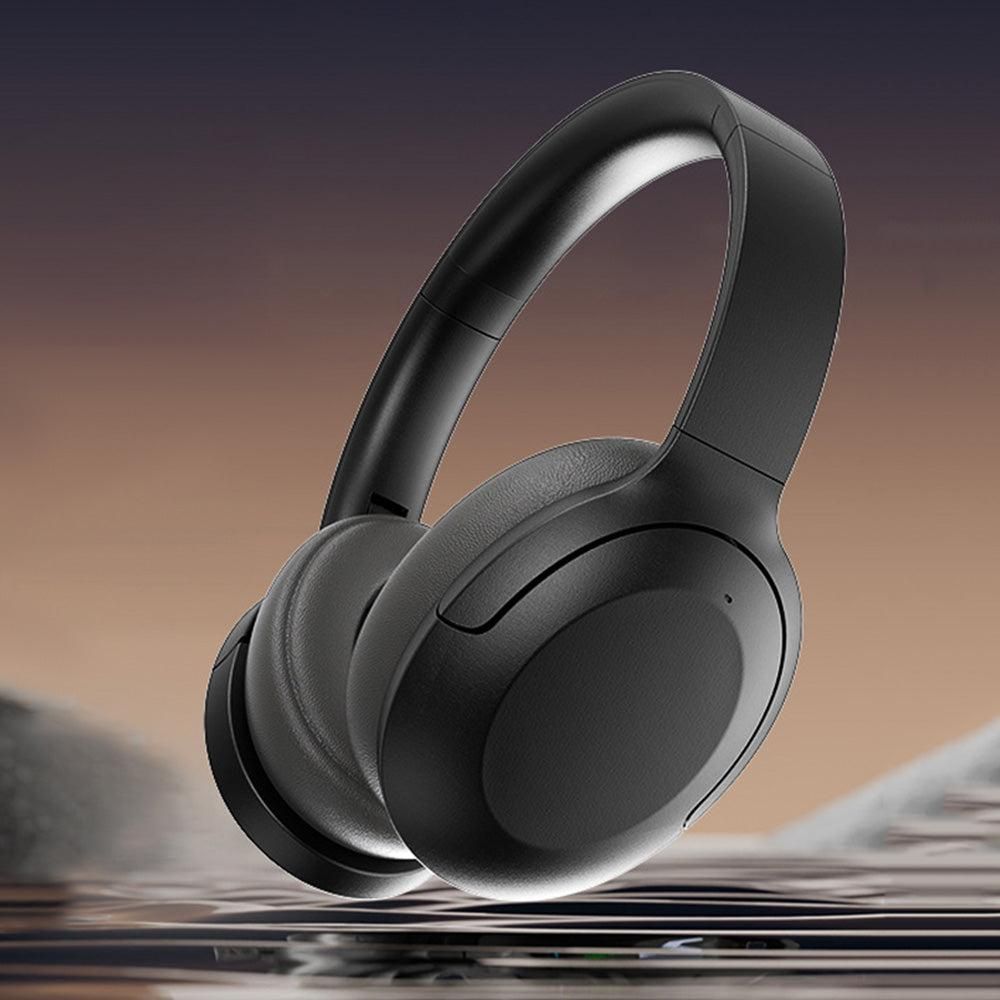 Active Noise Canceling Bluetooth Headphones Over-Ear Wireless Headset Black