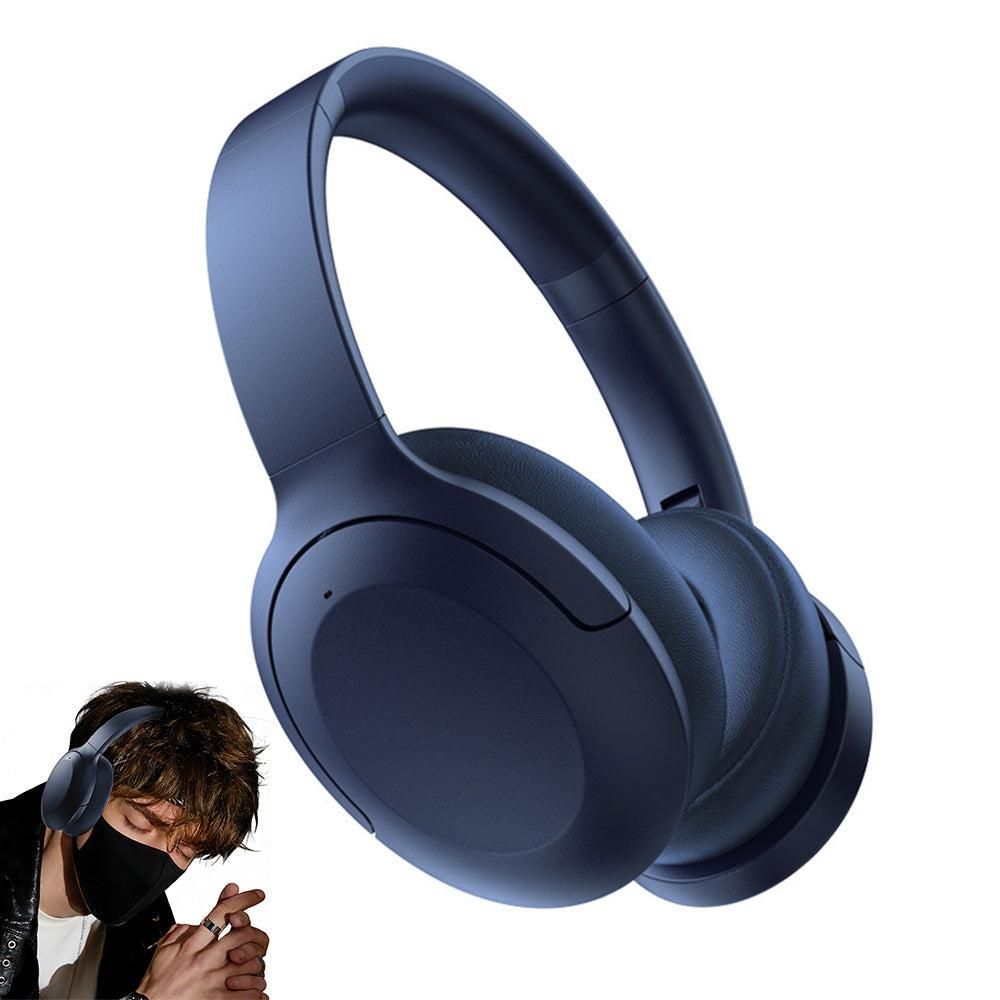 Active Noise Canceling Bluetooth Headphones Over-Ear Wireless Headset Black