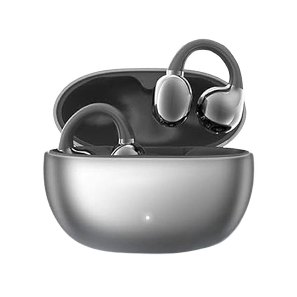 Bluetooth Clip-on Earbuds Wireless Open Ear Earbuds for Sports Workout Black