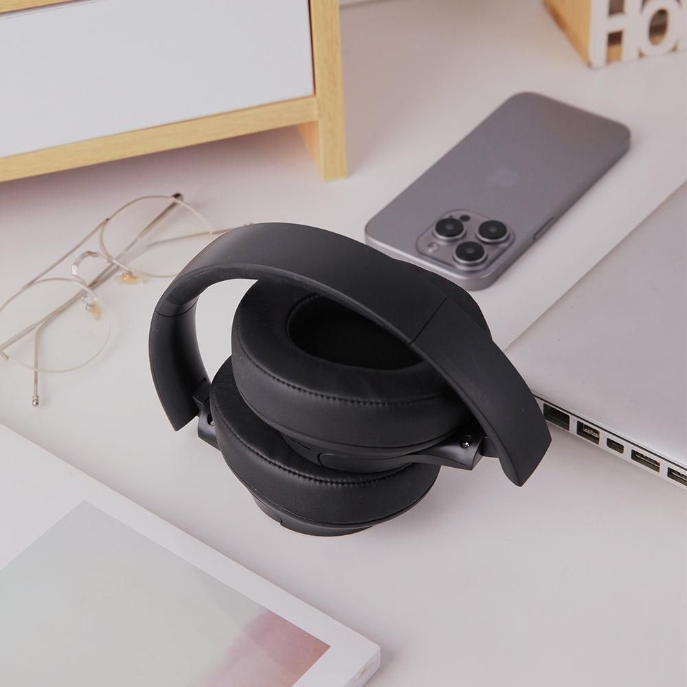 Over Ear Bluetooth Headphone Wireless Foldable Headset Black