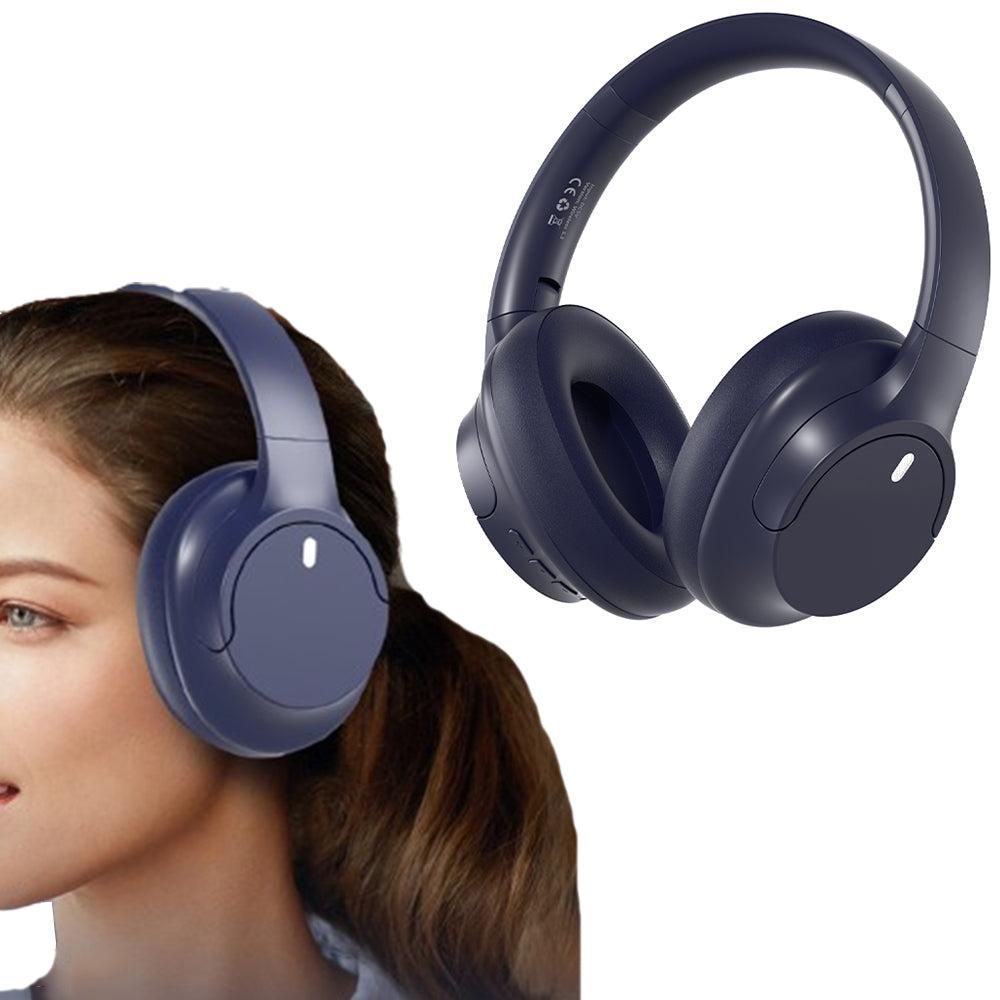 Over Ear Bluetooth Headphone Wireless Foldable Headset Black