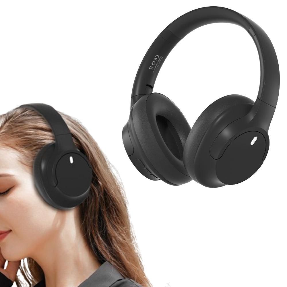 Over Ear Bluetooth Headphone Wireless Foldable Headset Blue
