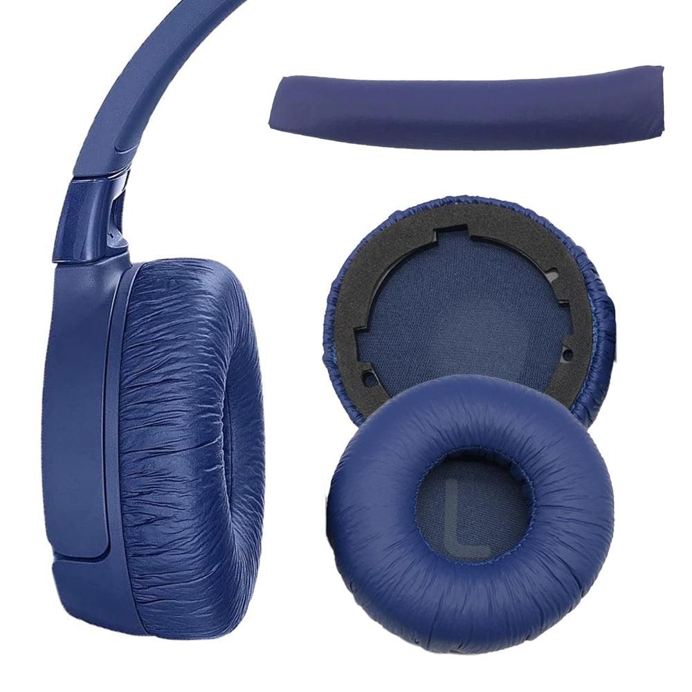 Headworn Heaphone Protector Set Ear Pads Cushion and Headband for JBL Tune600BT T520BT T510BT T500BT T450BT Black