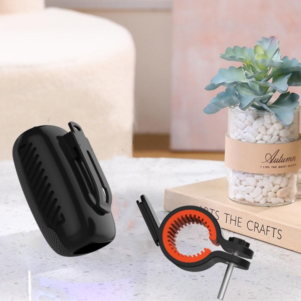2-in-1 Bluetooth Speaker with Bracket Travel, Stereo Speaker for Bicycle Motorcycle Black