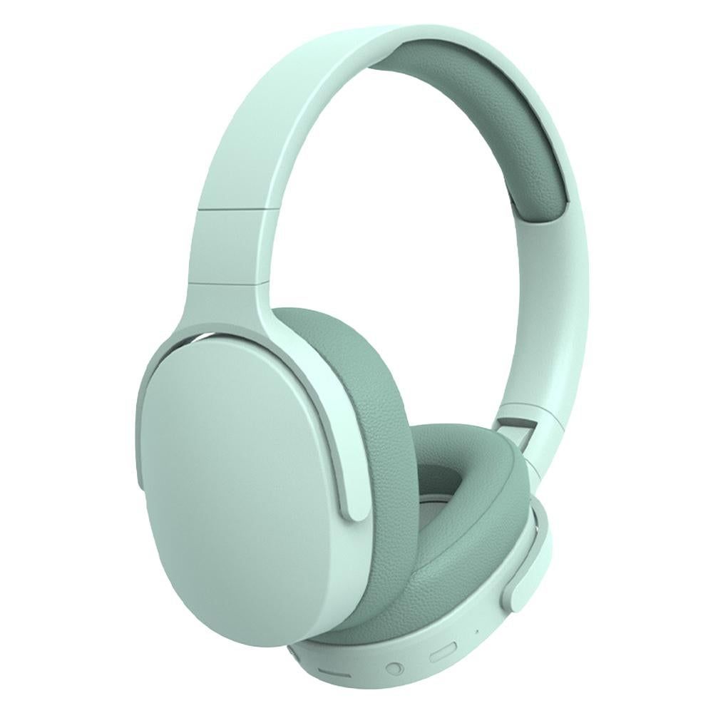 Foldable Wireless Bluetooth Stereo Over Ear Headphone Blue