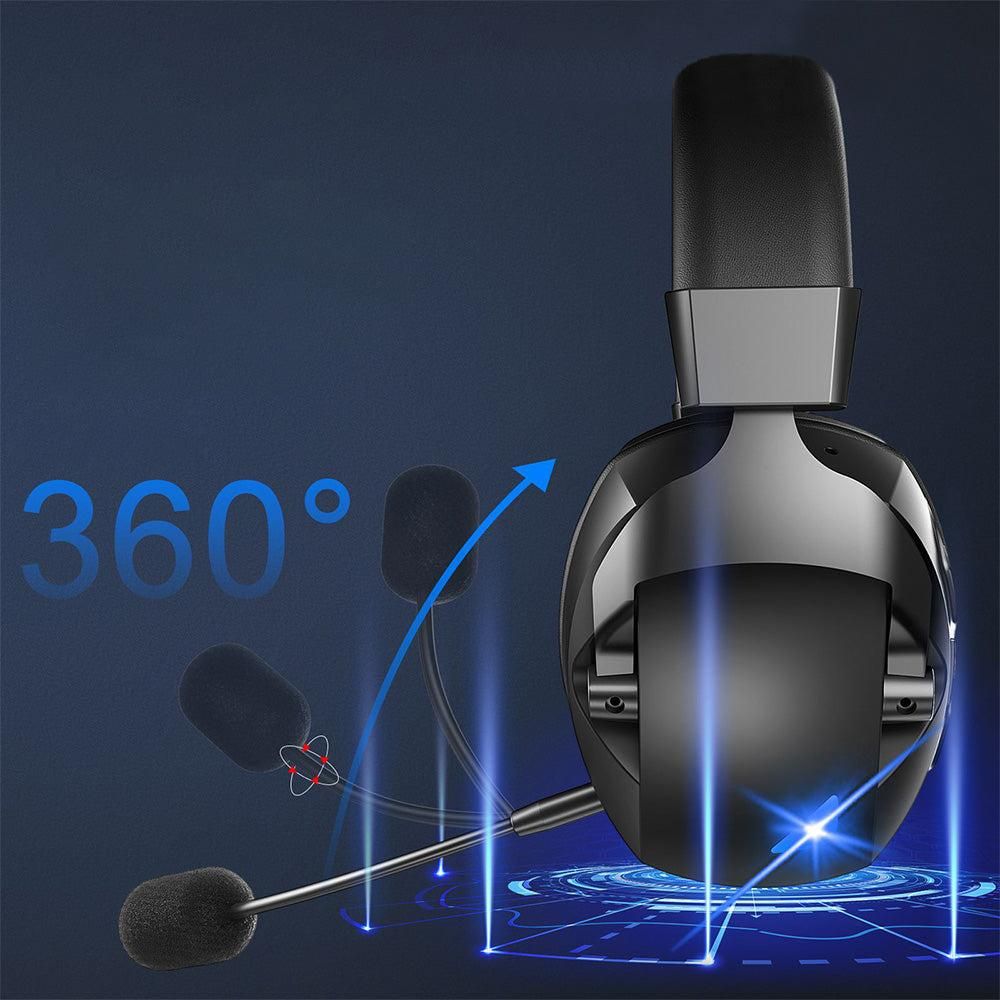 3-in-1 Wireless Gaming Headset 2.4G Bluetooth Computer Headphone with Mic for PS5 PS4 Console