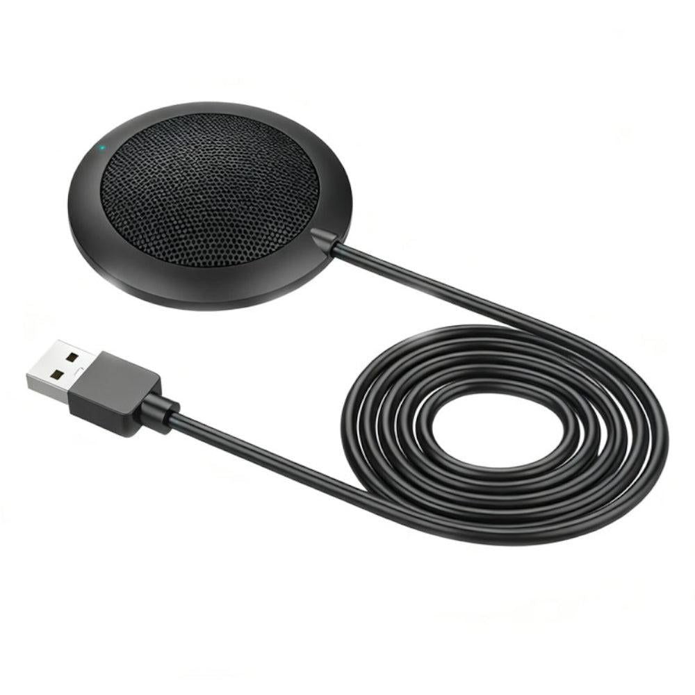 Plug and Play USB Conference Microphone Computer Desktop Mic with LED Indicator
