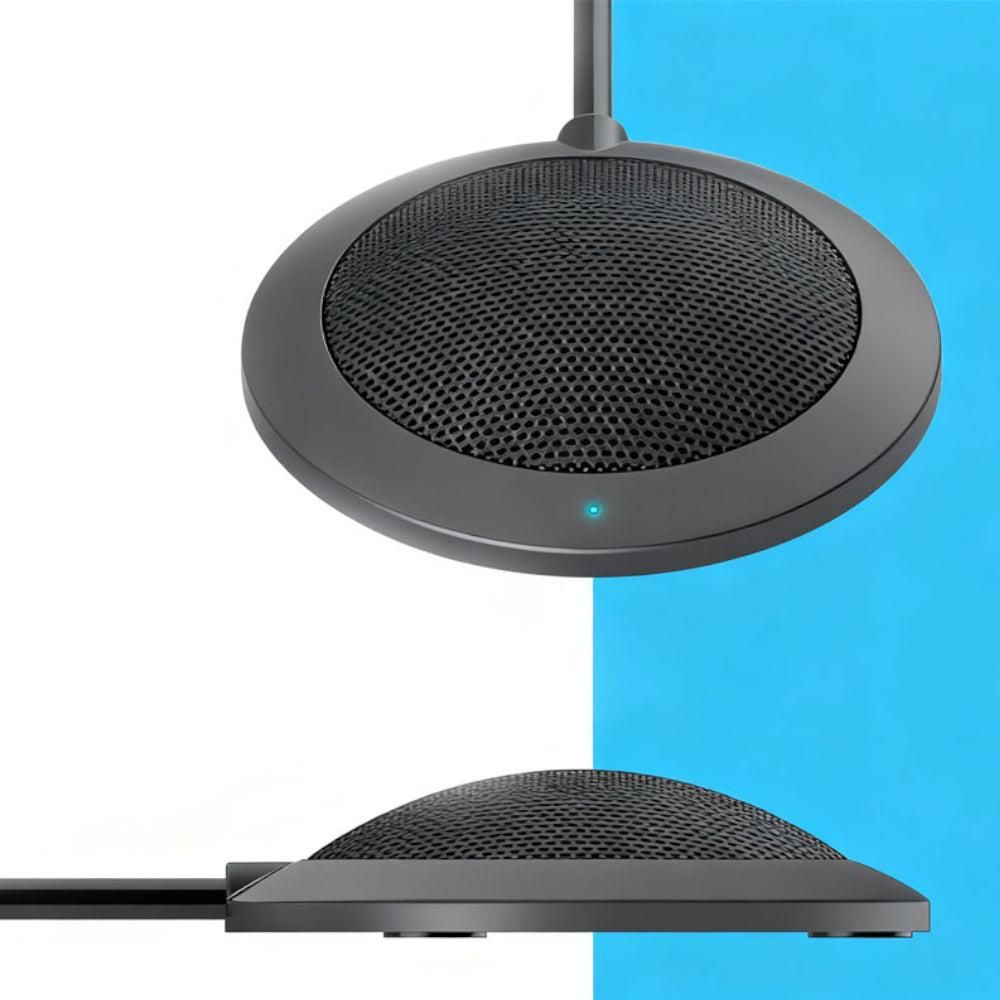 Plug and Play USB Conference Microphone Computer Desktop Mic with LED Indicator