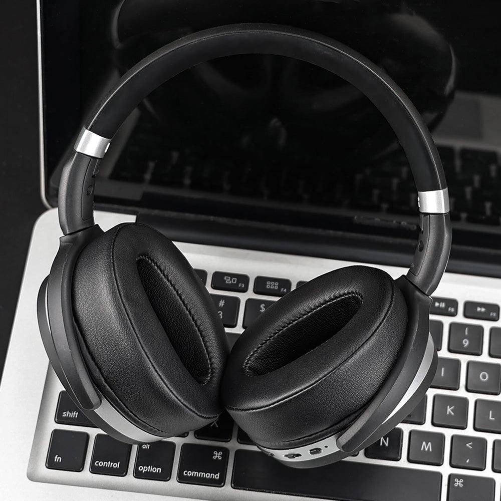 4pcs Replacement Ear Pads Competible with Sennheiser 4.50 BTNC HD 450BT HD400S HD485 Black