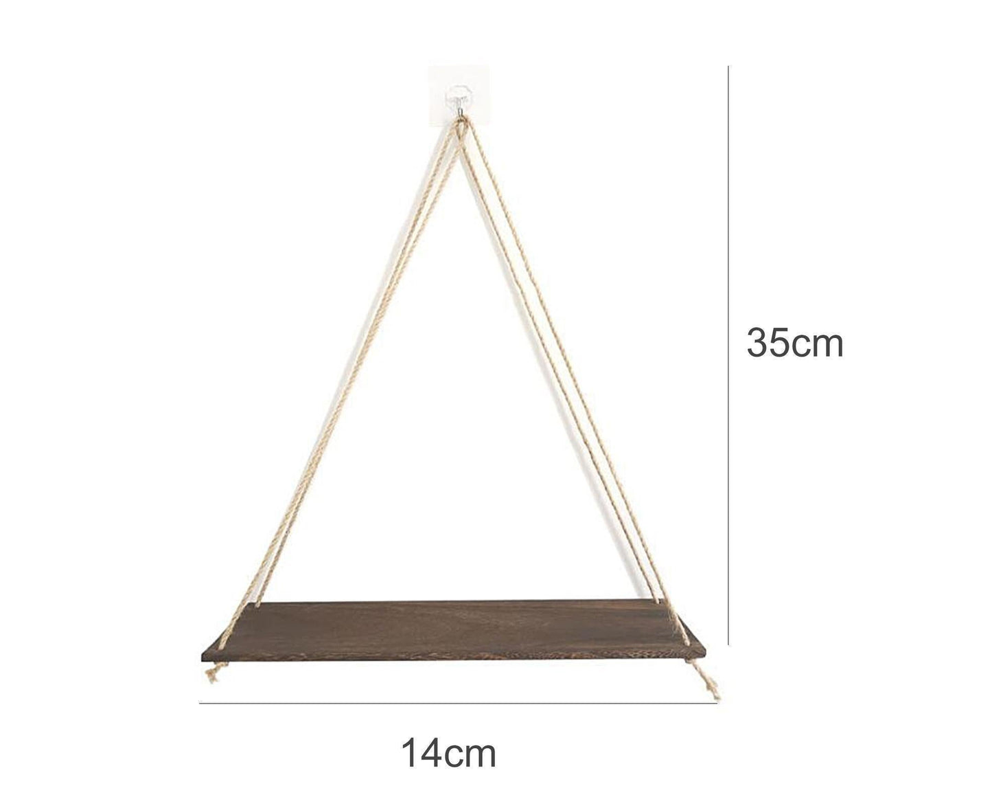 Home Plant Bonsai Photos Frame Wood Window Wall Hanging Shelves Storage Rack- S