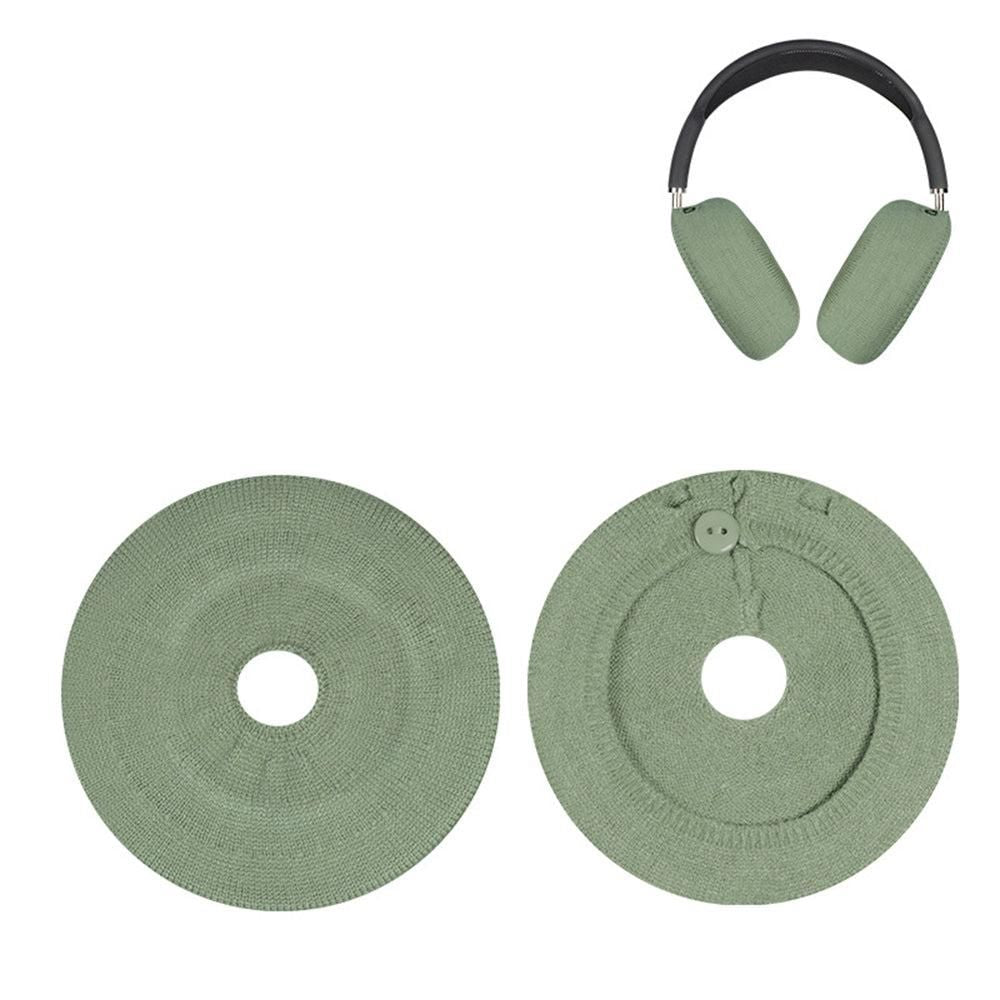 Pair of Knit Ear Pad Covers for AirPods Max Dust-Proof Protective Headphone Accessories Blue