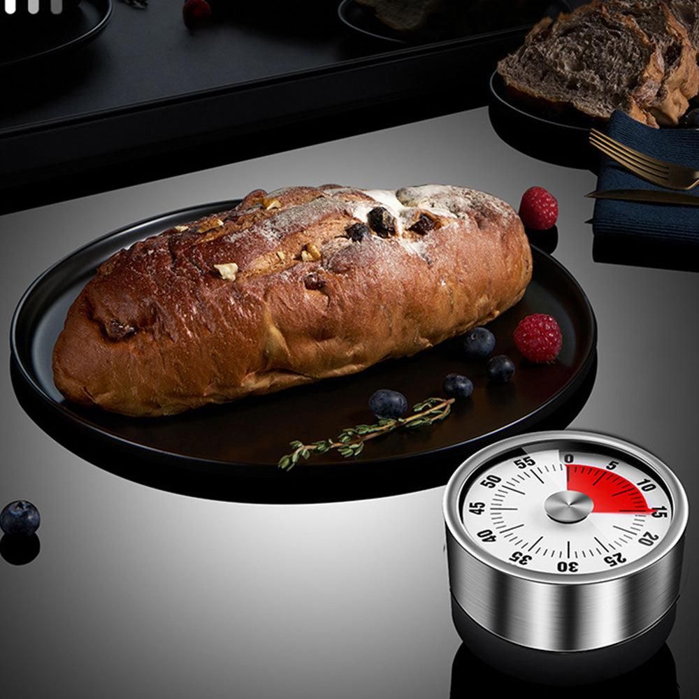 Kitchen Cooking Timer Clock Mechanical Counter 60 Minutes Timer White