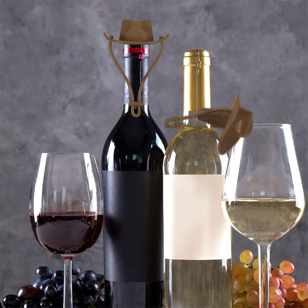 Western Cowboy Hat Silicone Wine Bottle Stopper Champagne Sealer Coffee