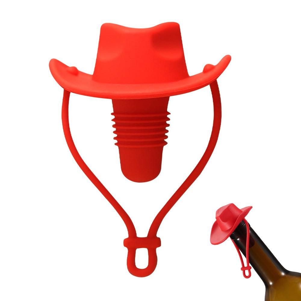 Western Cowboy Hat Silicone Wine Bottle Stopper Champagne Sealer Coffee