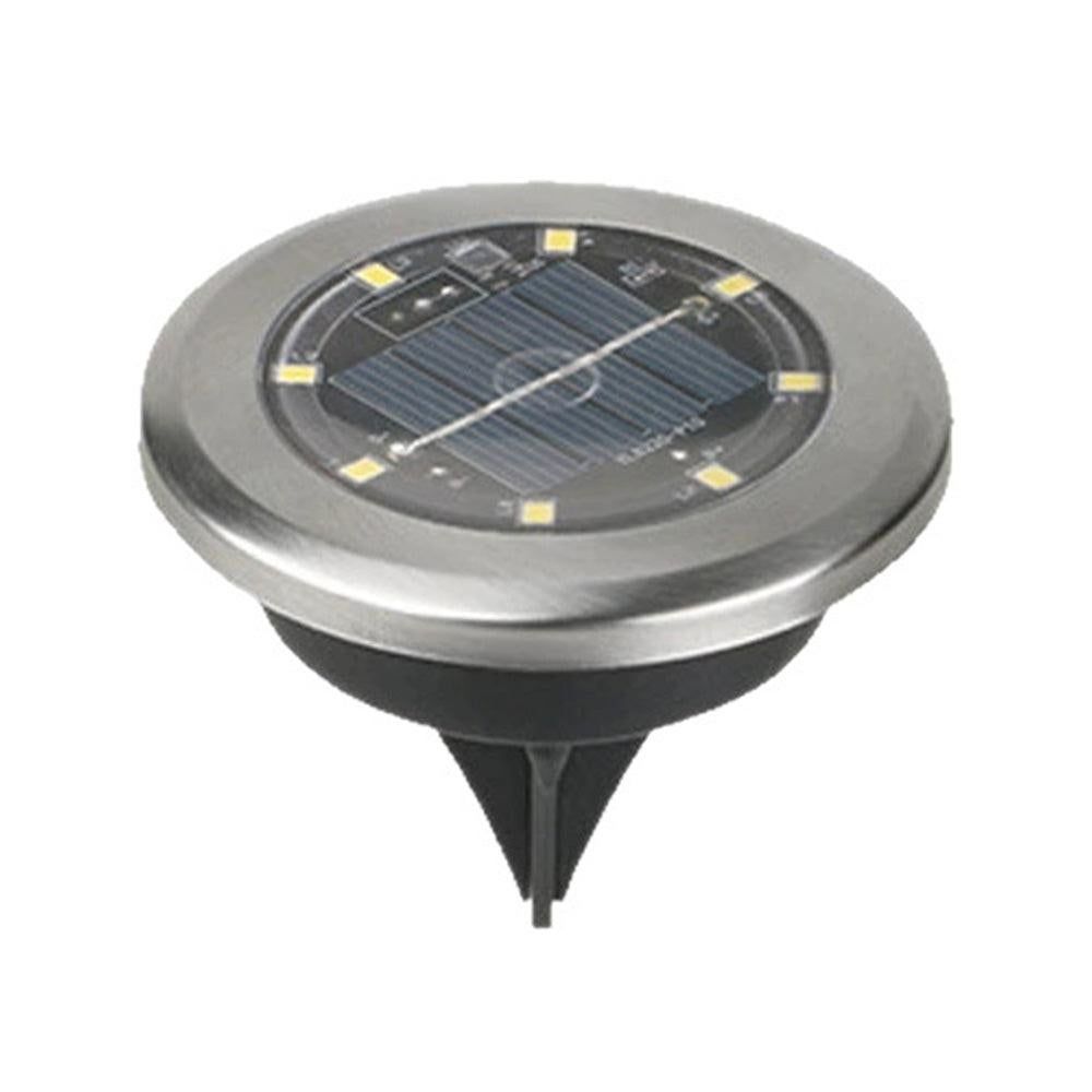 10Pcs Mini Solar Ground Lights Outdoor Pathway Decorative Lights for Yard Garden Decor Warm Light