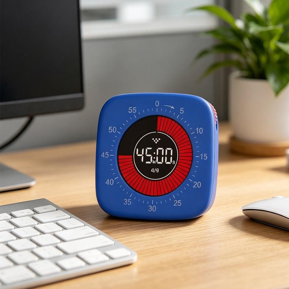 60-Min Digital Visual Timer Count-Up/Count-Down Timer for Study Work Cooking Daily Tasks