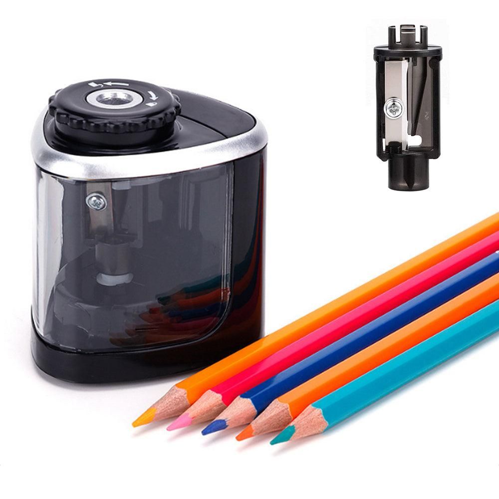 Electric Pencil Sharpener Automatic Fast Sharpener Battery Operated Pink