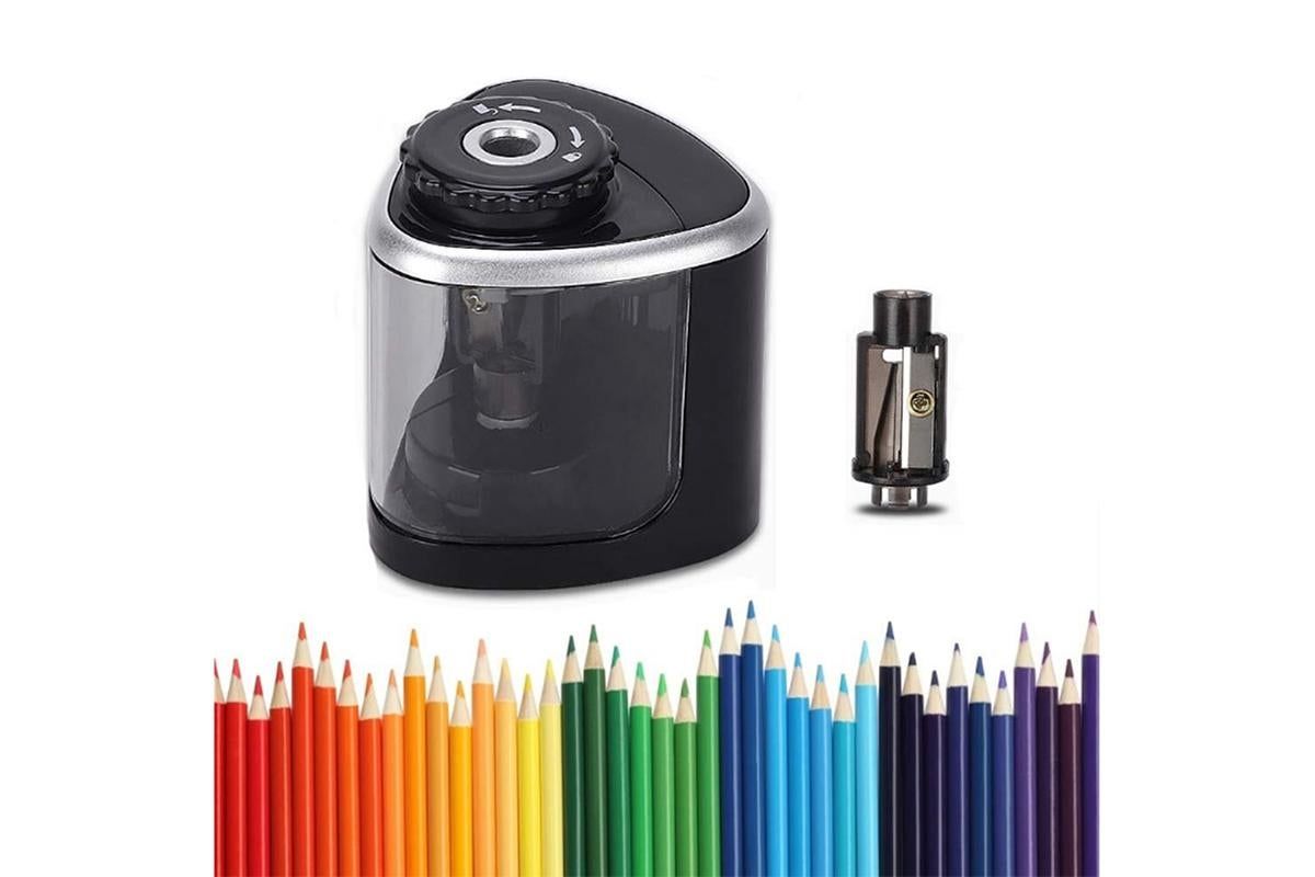 Electric Pencil Sharpener Automatic Fast Sharpener Battery Operated Pink