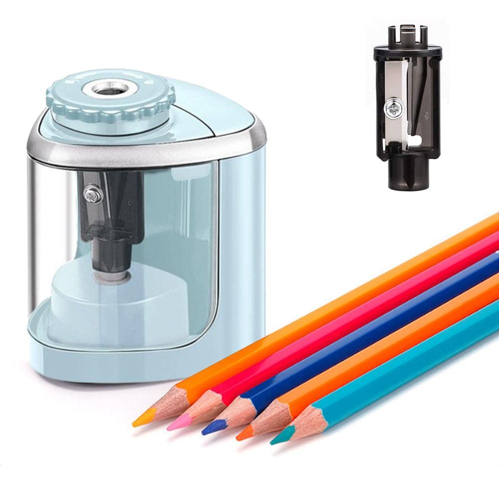 Electric Pencil Sharpener Automatic Fast Sharpener Battery Operated Black