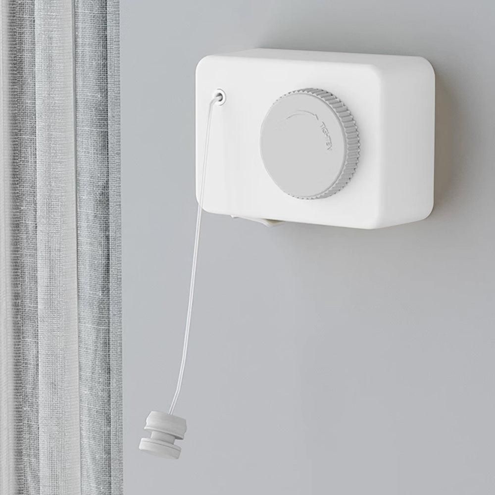 Retractable Clothes Line Wall Mounted Laundry Line for Indoor Balcony White