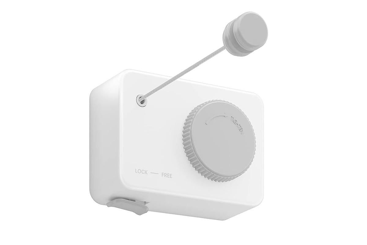 Retractable Clothes Line Wall Mounted Laundry Line for Indoor Balcony White