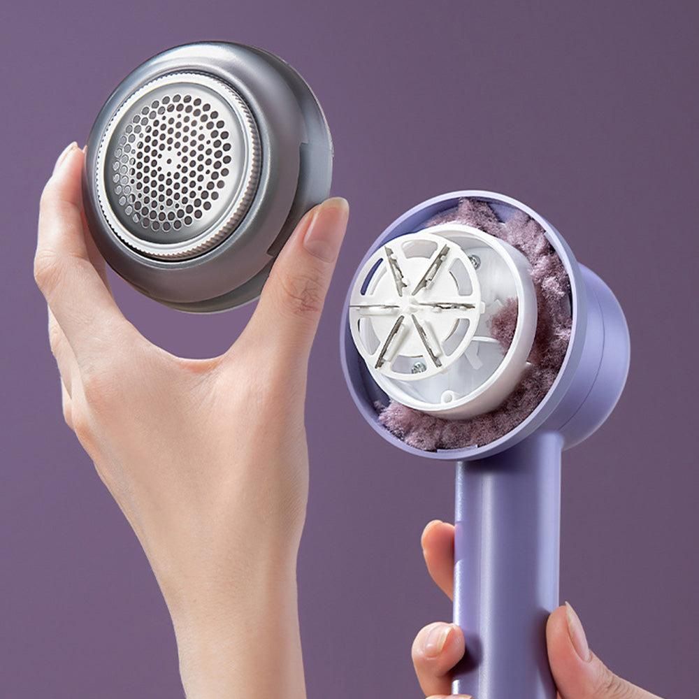 Fabric Shaver Lint Remover Rechargeable Electric Portable Sweater Defuzzer with 3 Speeds Purple